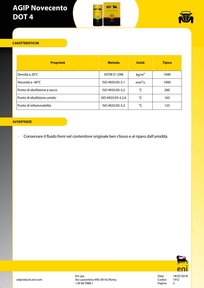 Agip Novecento DOT 4 - immagine 3